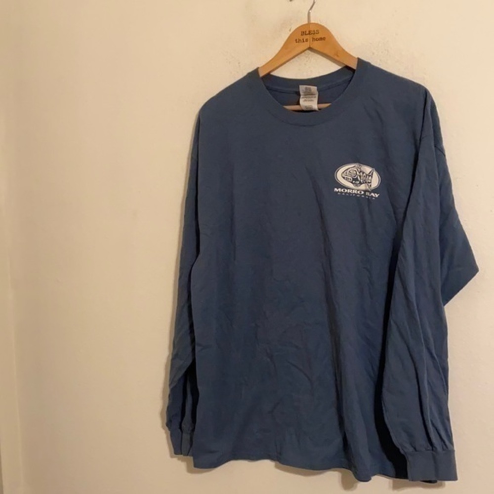 MORRO BAY CALIFORNIA BLUE LONG SLEEVE SHIRT XL
